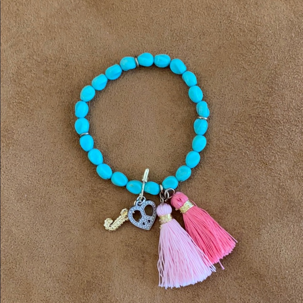 Juicy Couture Bracelet - Beaded w/Charms & Tassels
